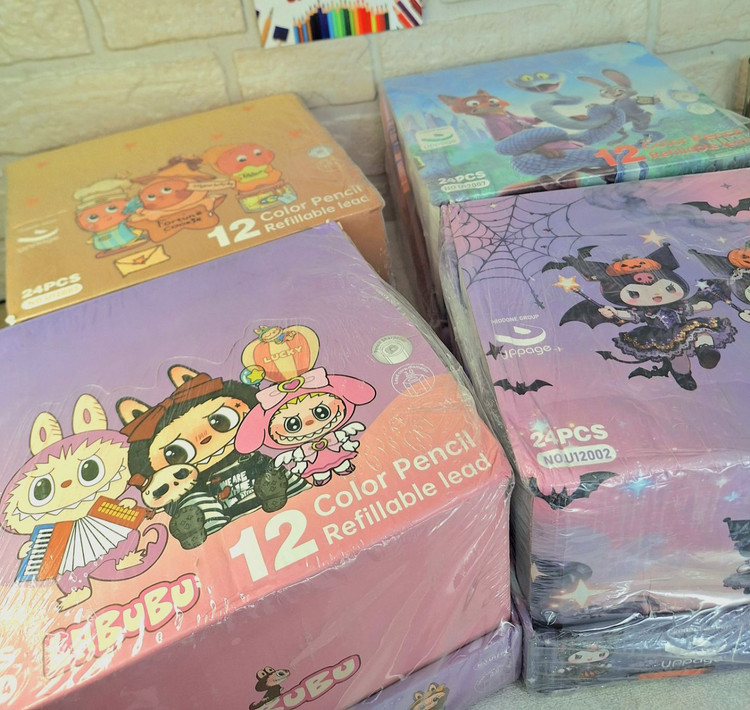 مدادرنگی اتودی پرودون 🌈 12 رنگ به همراه تراش✨️ ارسال به سراسرکشور 📦 همکاری با پست. دکاپست. باربری🙏🏻