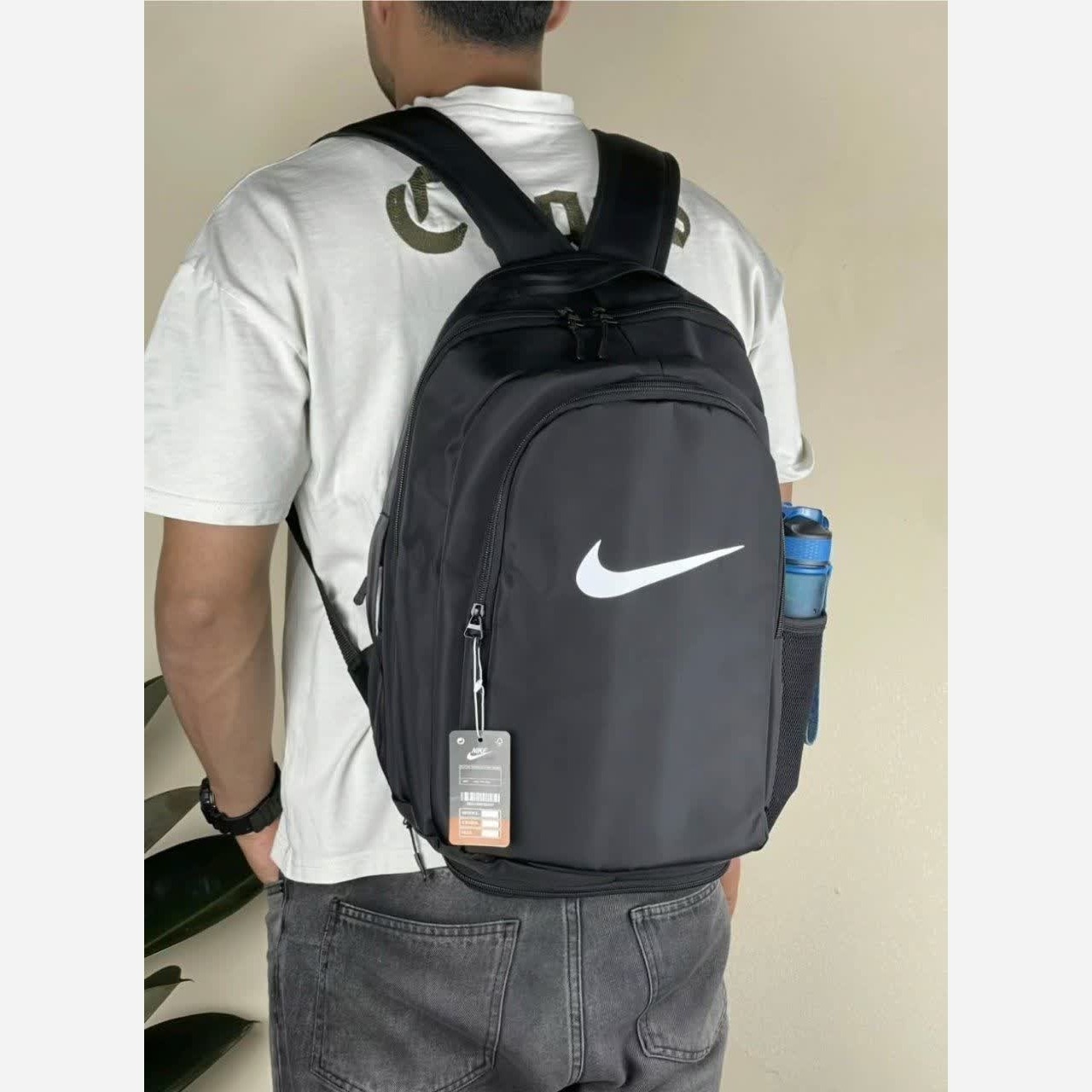 کوله Nike جنس دیبا ساتن آستر وارداتی جاکفشی دار پشت کار عرق گیر چاپ کارتری