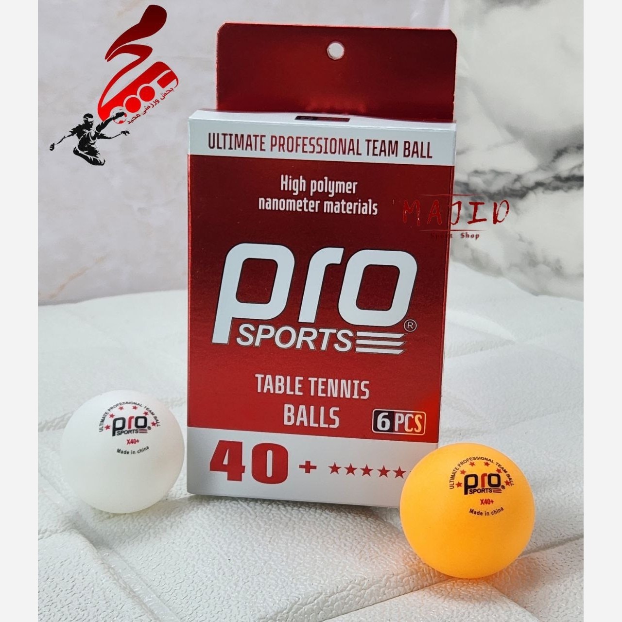 توپ پینگ پنگ پرو 6 ستاره pro دونه ای
