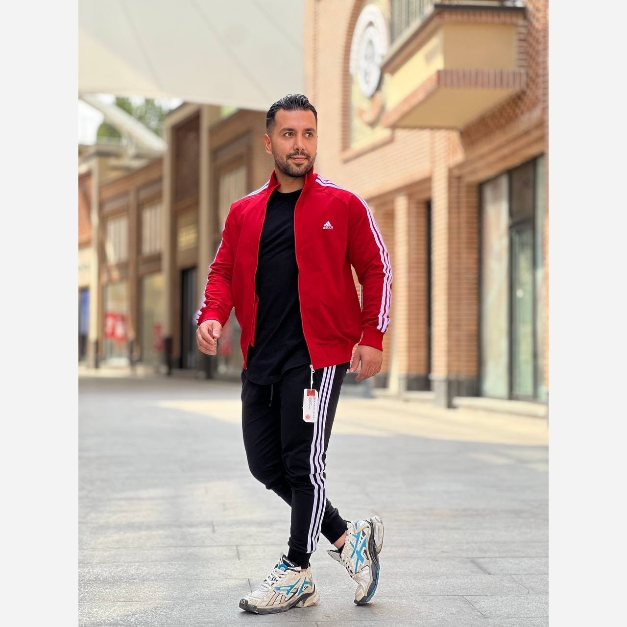 ست سویشرت شلوار آدیداس ورزشی دمپا کش